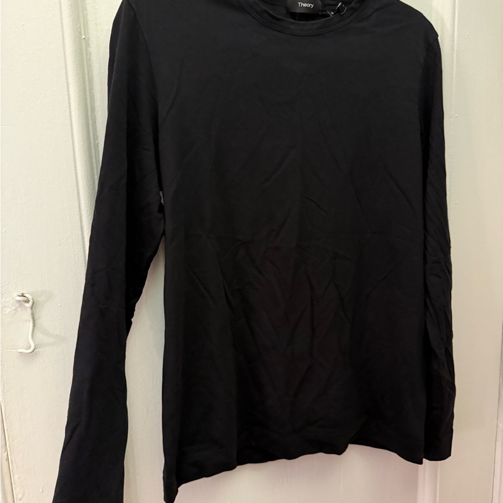Theory Black Long Sleeve Top